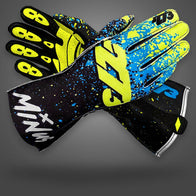 DRIP EVO - Black/Fluo-Yellow/ Cyan - Glove | DASH RACEGEAR