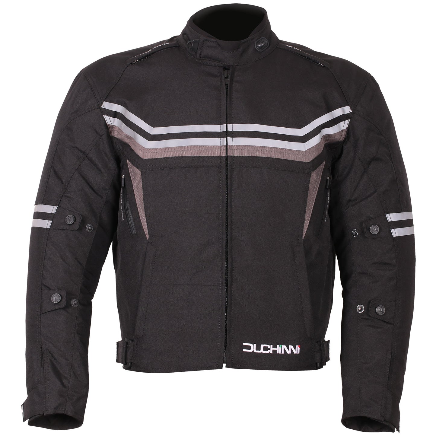 Duchinni Archer Textile Jacket - Black / Gun by Duchinni - clearance motorcycle jacket