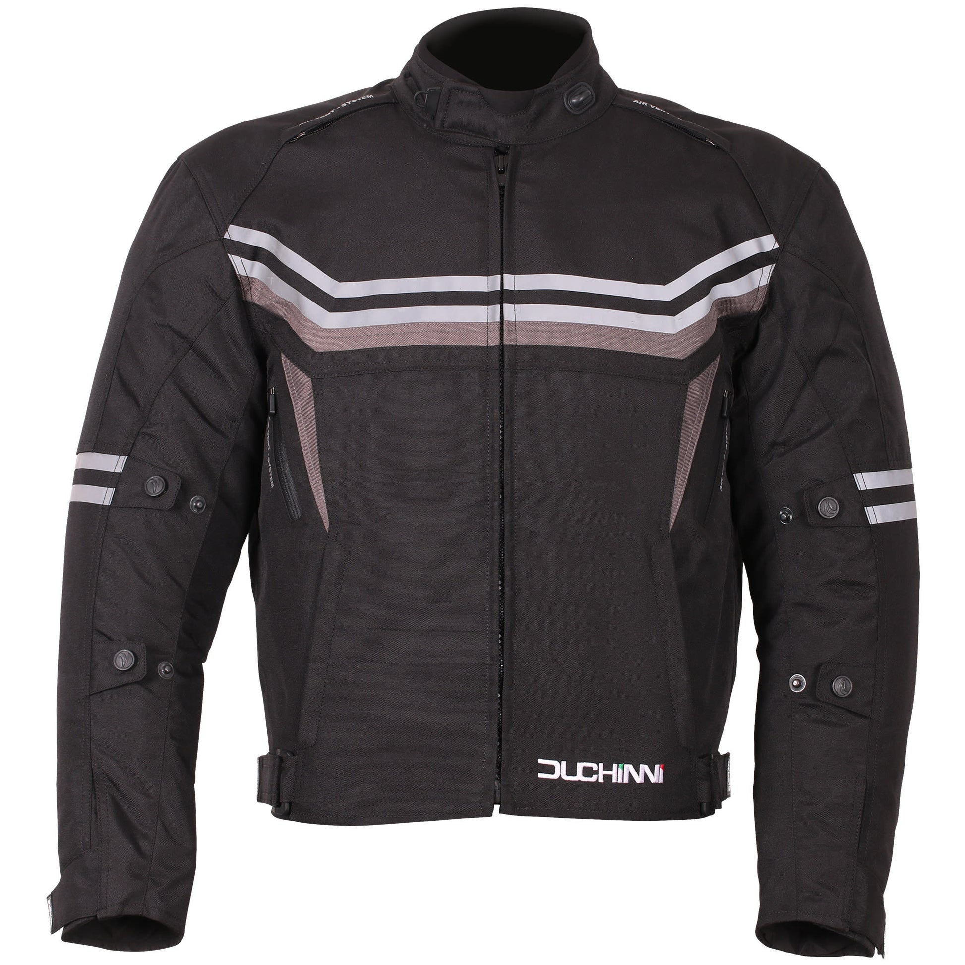 Duchinni Archer Textile Jacket - Black / Gun by Duchinni - clearance motorcycle jacket