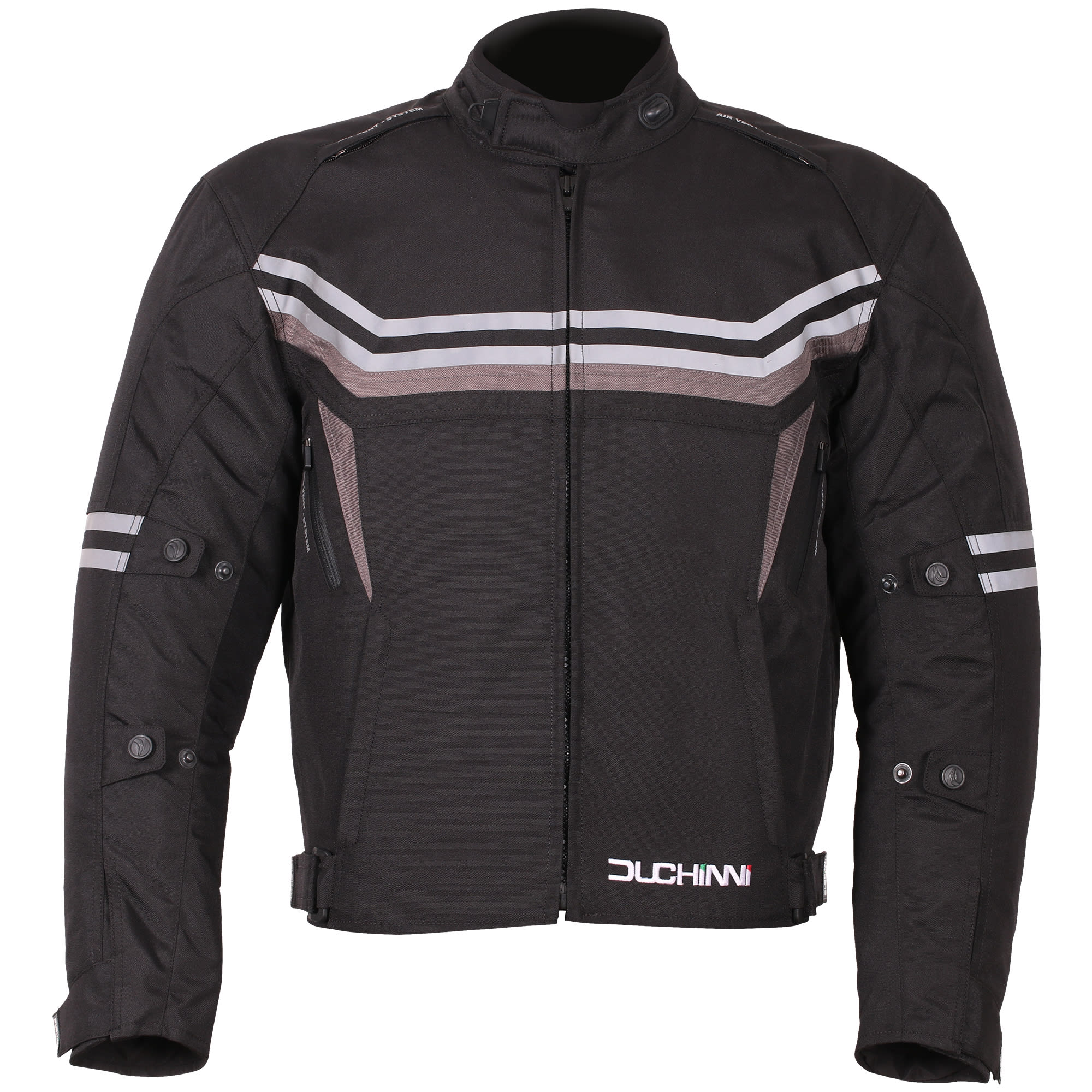 Duchinni Archer Textile Jacket - Black / Gun by Duchinni - clearance motorcycle jacket