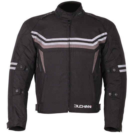 Duchinni Archer Textile Jacket - Black / Gun by Duchinni - clearance motorcycle jacket