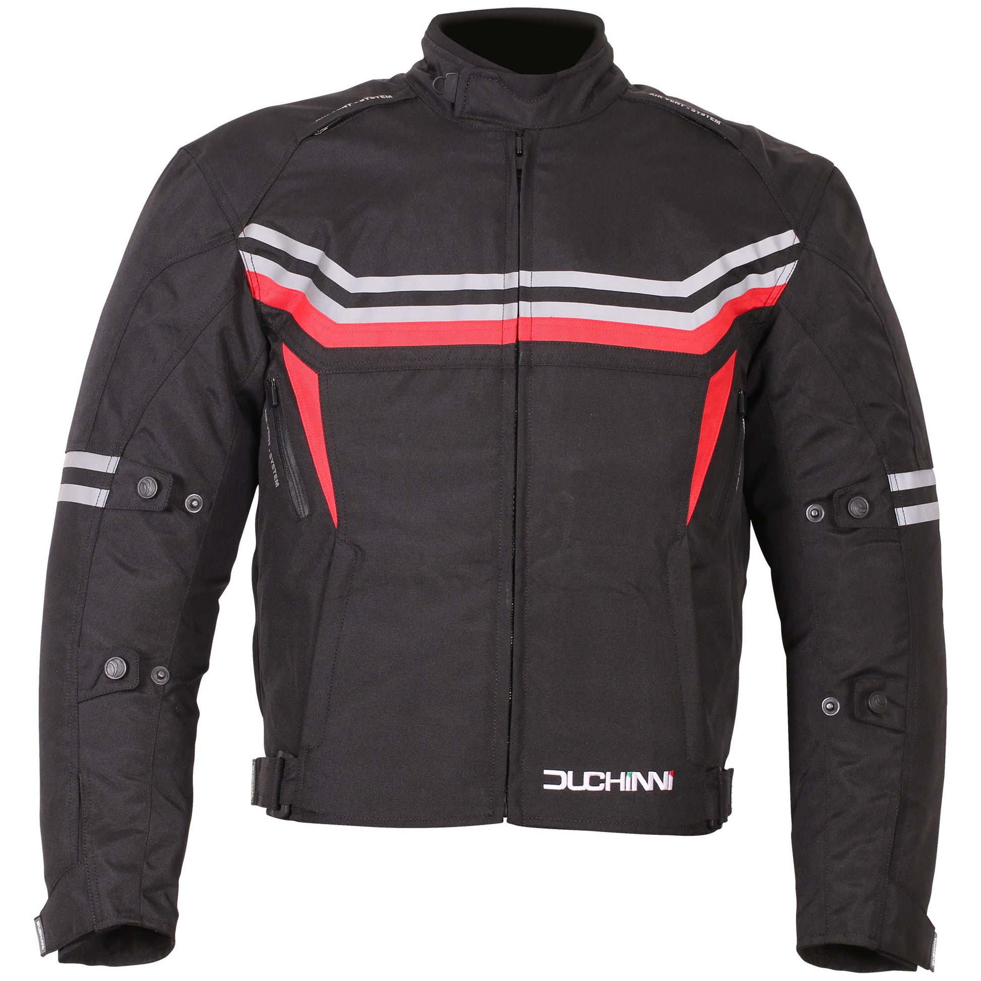 Duchinni Archer Textile Jacket - Black / Red by Duchinni - clearance motorcycle jacket