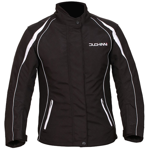 Duchinni Ladies Vienna Textile Jacket - Black / White by Duchinni - clearance motorcycle jacket