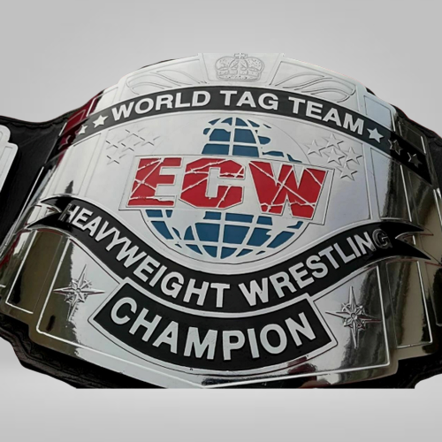 ECW WORLD TAG TEAM WRESTLING CHAMPIONSHIP BELT ZINC PLATE REPLICA - image 2 | DASH RACEGEAR