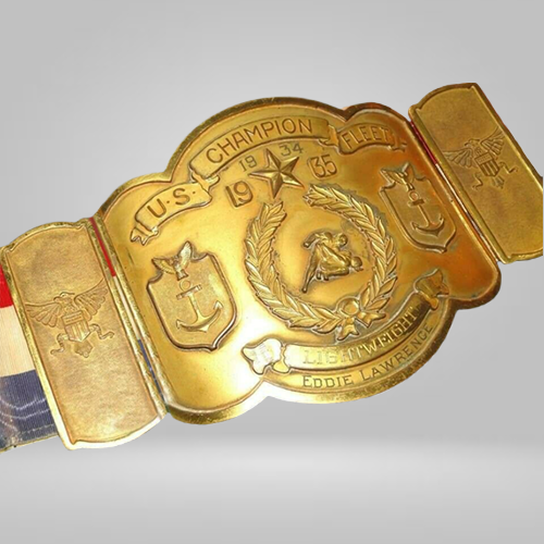 Eddie Lawrence 1934 US Fleet Lightweight Champion Belt Wrestling Championship - image 1 | DASH RACEGEAR