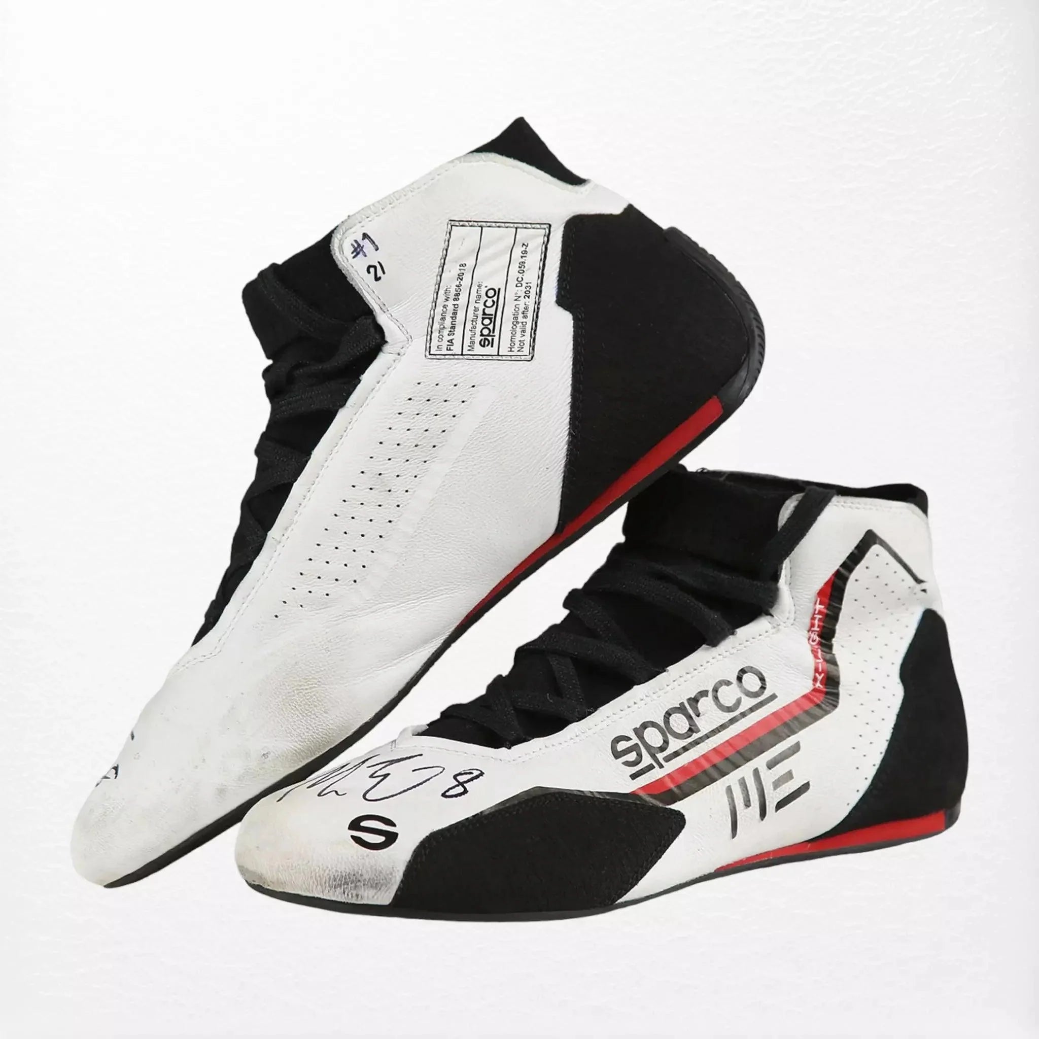 Marcus Ericsson Race Boots Used Indy 500 2021 - Dash Racegear 