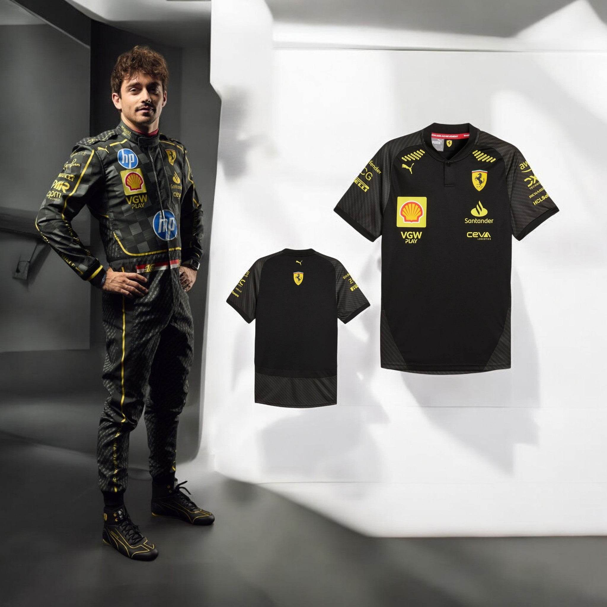 Scuderia Ferrari 2024 Monza GP Race Suit Free Exclusive T-Shirt - Dash Racegear Store