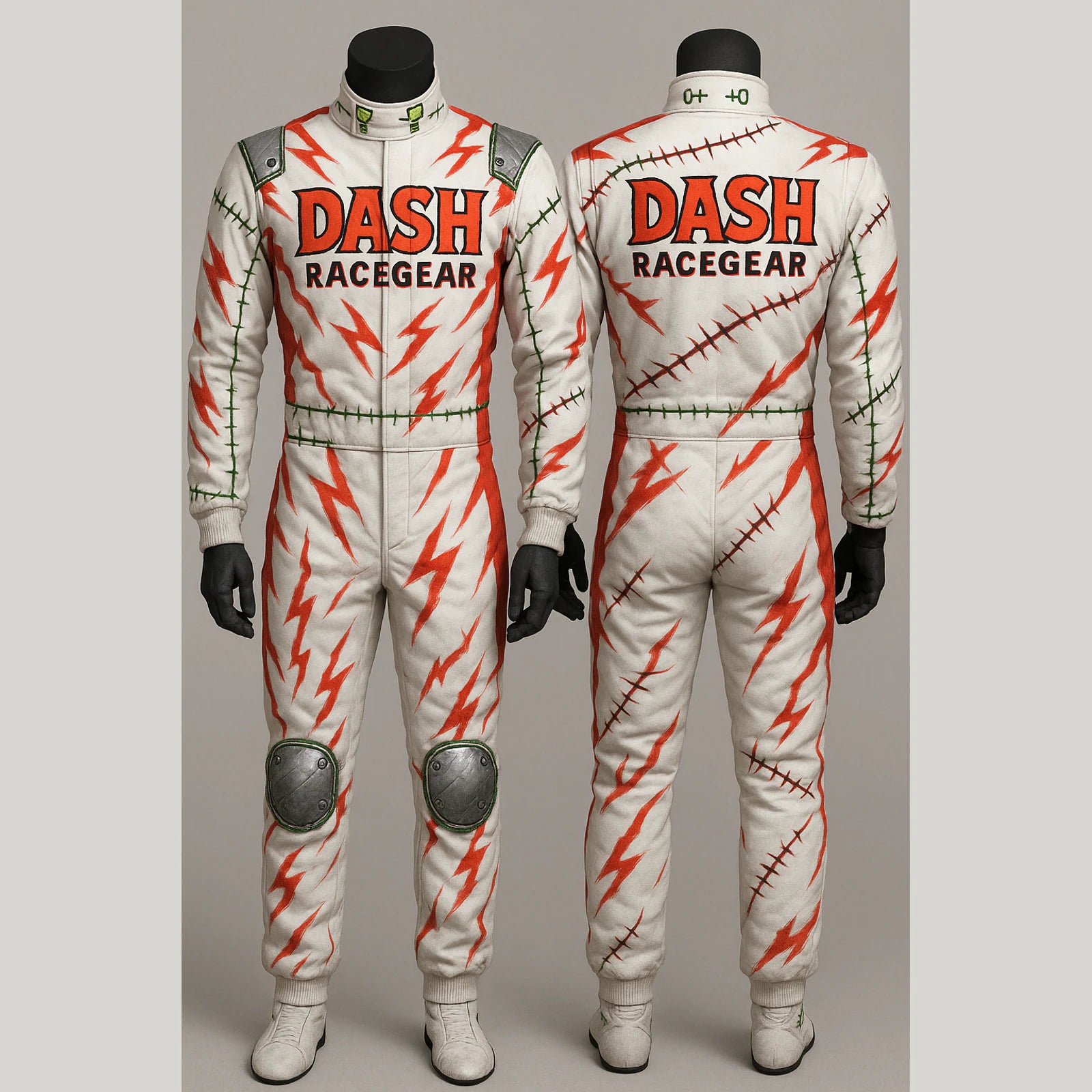 Frankenstein Lightning Halloween Race Suit by Dash Racegear, product gallery view 2 of 2