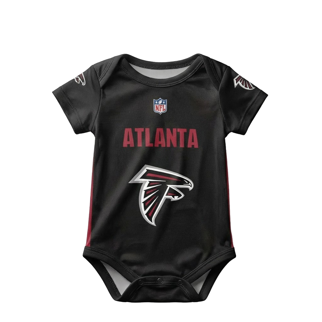 Atlanta Baby Jumpsuit front view baby onesie by Dash Racegear