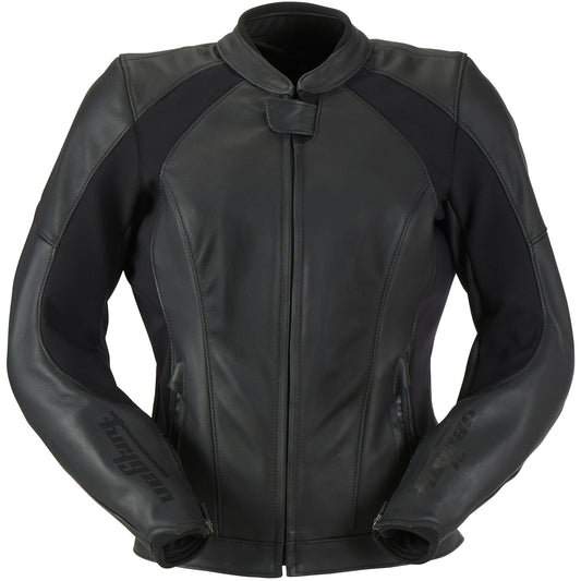 Furygan Ladies Livia Leather Jacket - Black by Furygan - clearance motorcycle jacket