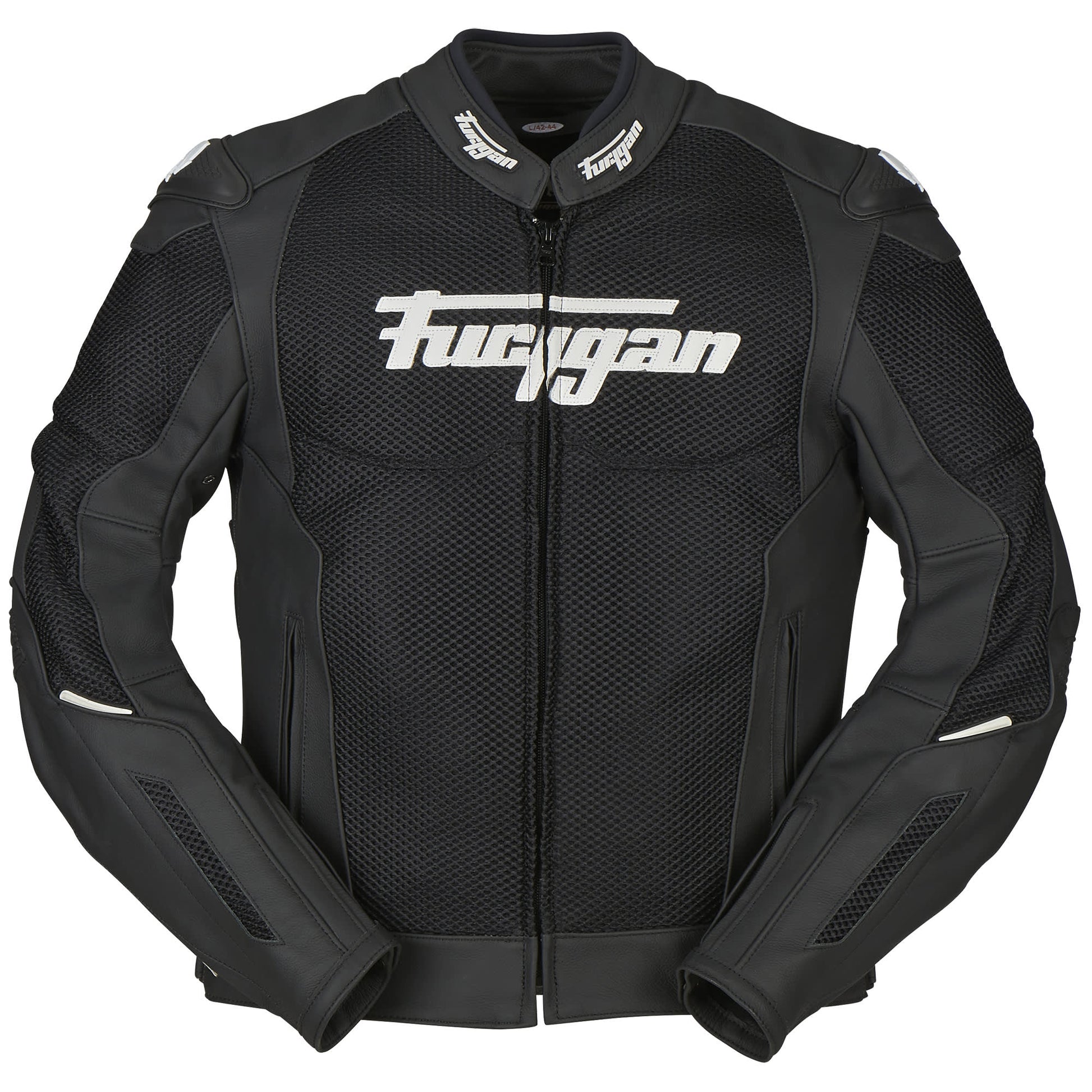 Furygan Speed Mesh Evo Leather Jacket - Black / White by Furygan - clearance motorcycle jacket