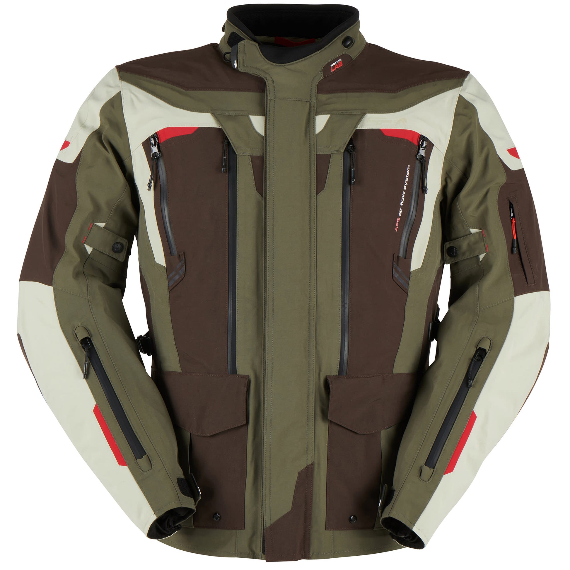 Furygan Voyager 3C Textile Jacket - Coffee / Pearl / Khaki by Furygan - clearance motorcycle jacket
