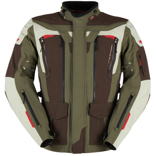 Furygan Voyager 3C Textile Jacket - Coffee / Pearl / Khaki by Furygan - clearance motorcycle jacket