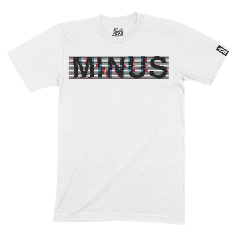 GLITCH II Tee White/Black/Cyan/Red - Tee Shirt | DASH RACEGEAR