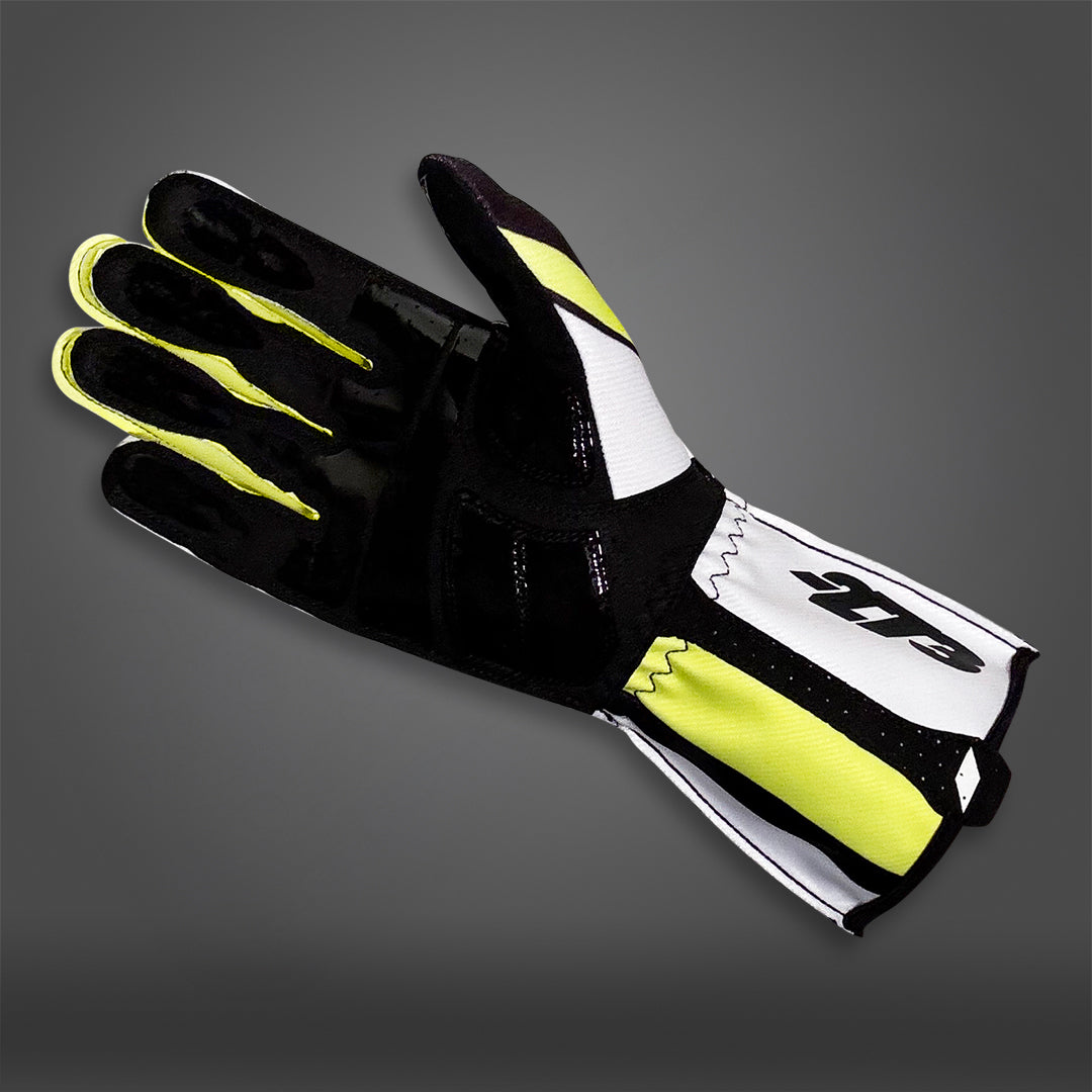 GPR EVO Black/White/Fluo-Yellow - Glove | DASH RACEGEAR