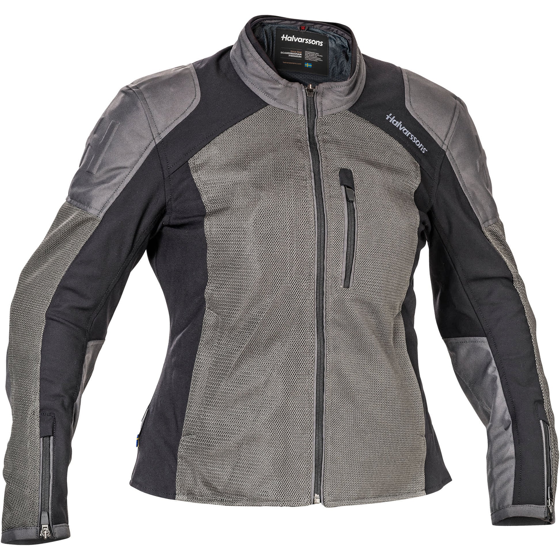 Halvarssons Ladies Arvika Textile Jacket - Dark Grey by Halvarssons - clearance motorcycle jacket