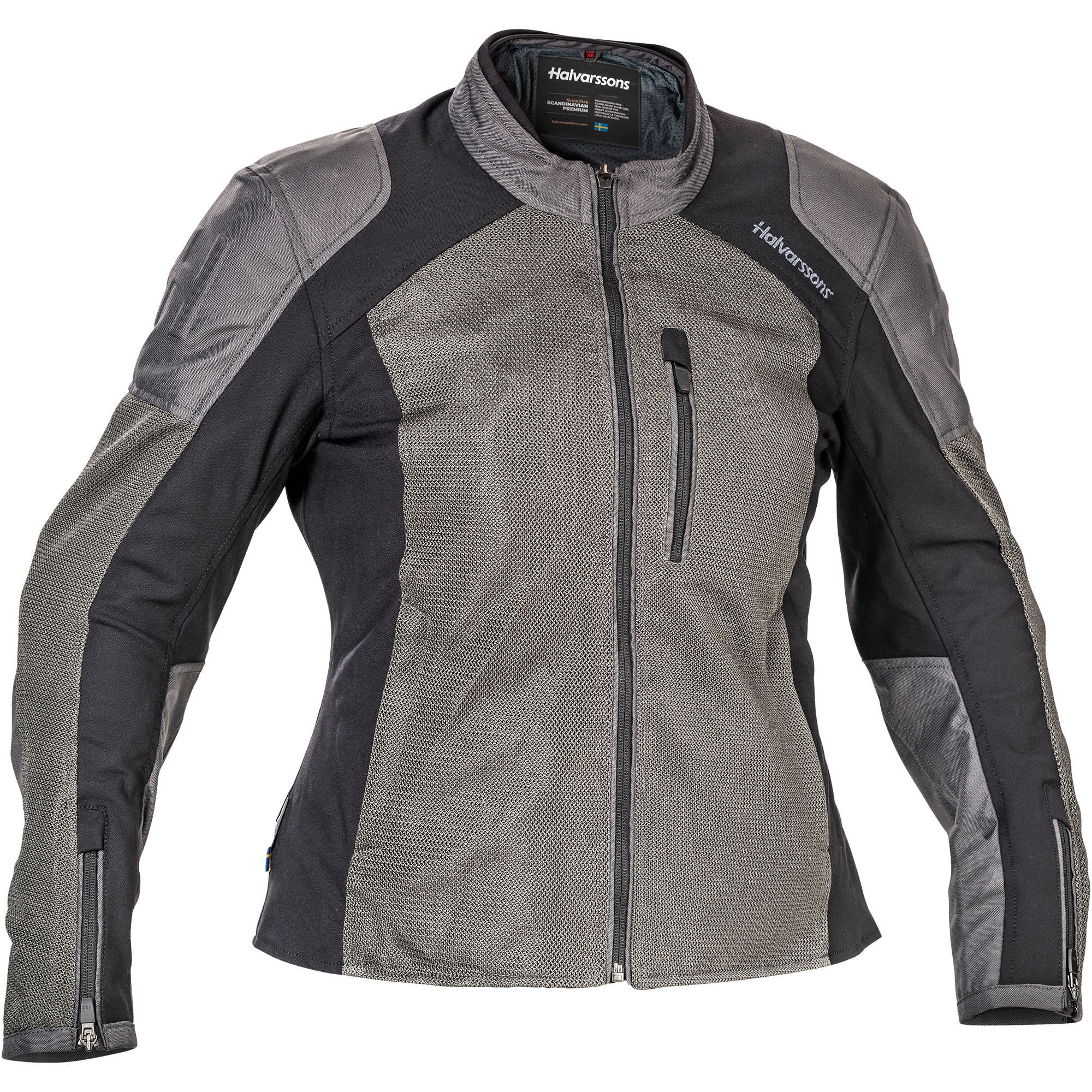 Halvarssons Ladies Arvika Textile Jacket - Dark Grey by Halvarssons - clearance motorcycle jacket