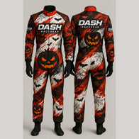 Haunted Pumpkin Web Halloween Race Suit by Dash Racegear, product gallery view 1 of 2