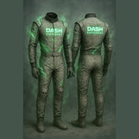Haunted Stone Ghost Halloween Race Suit by Dash Racegear, product gallery view 2 of 2
