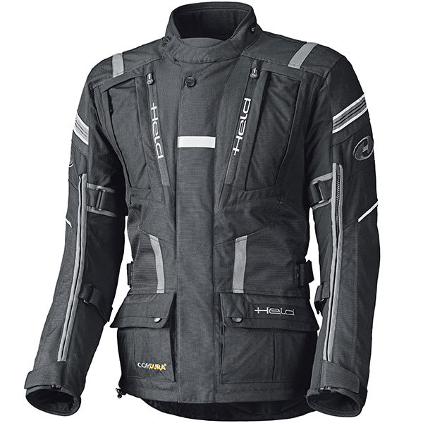 Held Hakuna 2 Textile Jacket - Black / Grey by Held - clearance motorcycle jacket