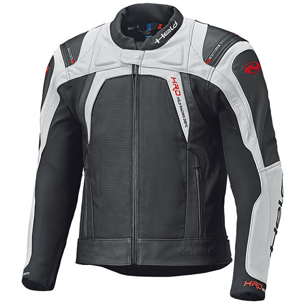 Held Hashiro 2 Sport Leather Jacket - Black / White by Held - clearance motorcycle jacket