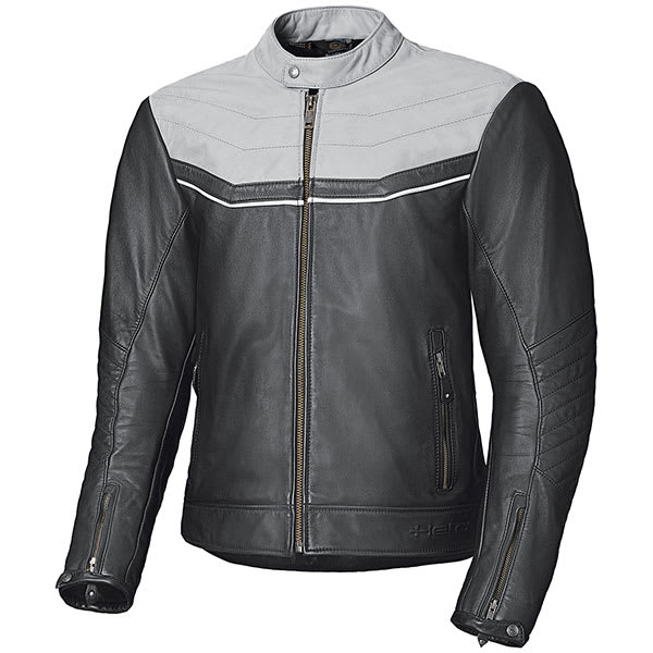 Held Heyden Leather Jacket - Black / Grey by Held - clearance motorcycle jacket