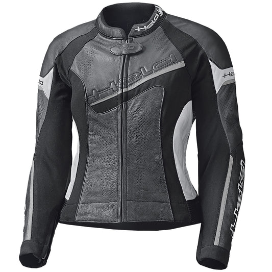 Held Ladies Debbie 2 Leather Jacket - Black / White by Held - clearance motorcycle jacket