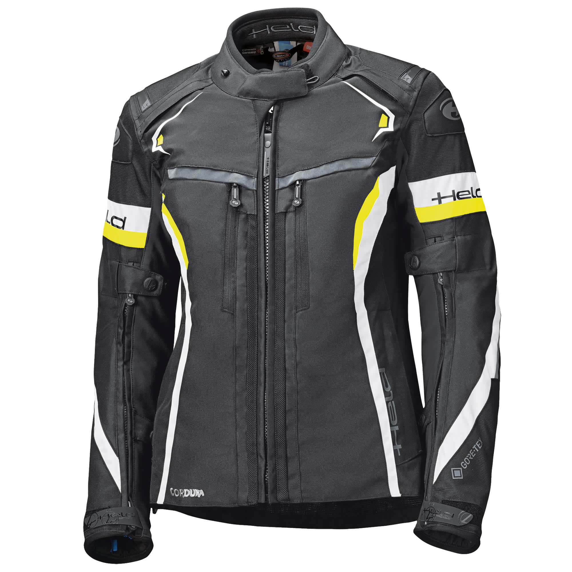 Held Ladies Imola ST Gore-Tex Textile Jacket - Black / Fluo Yellow by Held - clearance motorcycle jacket