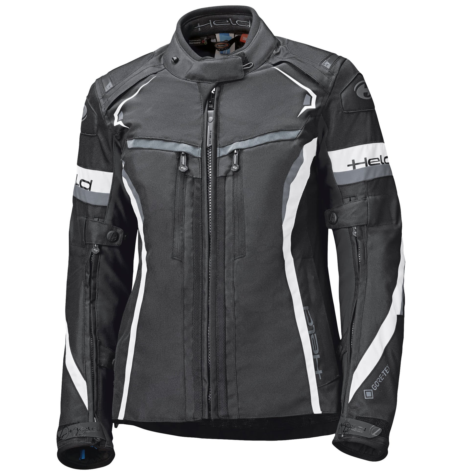 Held Ladies Imola ST Gore-Tex Textile Jacket - Black / White by Held - clearance motorcycle jacket