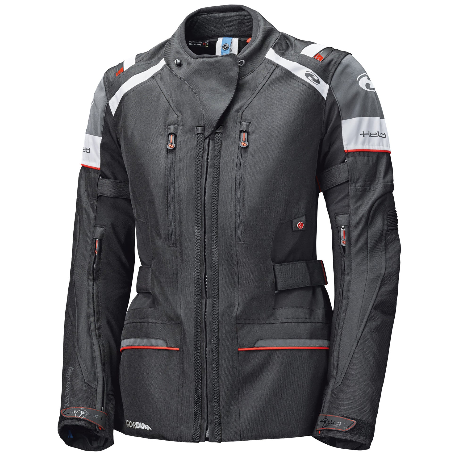 Held Ladies Tivola ST Gore-Tex Textile Jacket - Black / White by Held - clearance motorcycle jacket