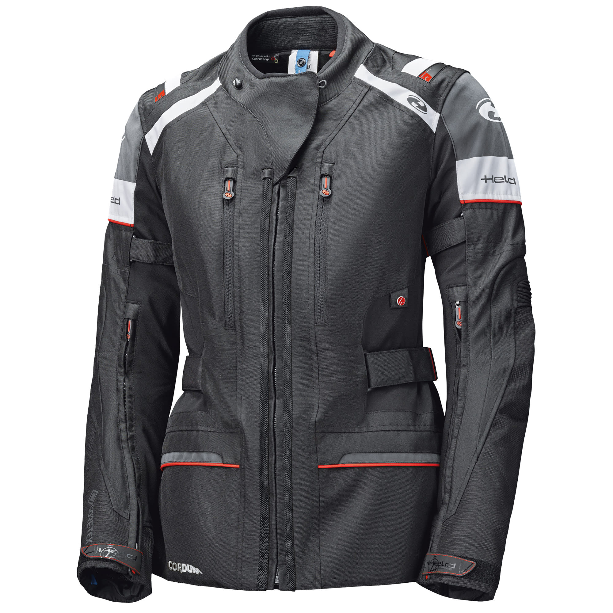 Held Ladies Tivola ST Gore-Tex Textile Jacket - Black / White by Held - clearance motorcycle jacket
