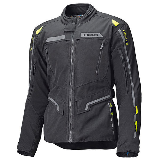 Held Traveller Textile Jacket - Black / Fluo Yellow by Held - clearance motorcycle jacket