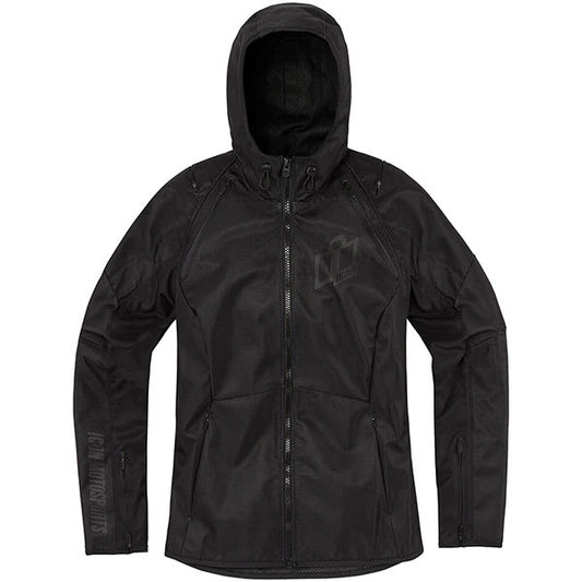 Icon Ladies Airform Textile Jacket - Black by Icon - clearance motorcycle jacket