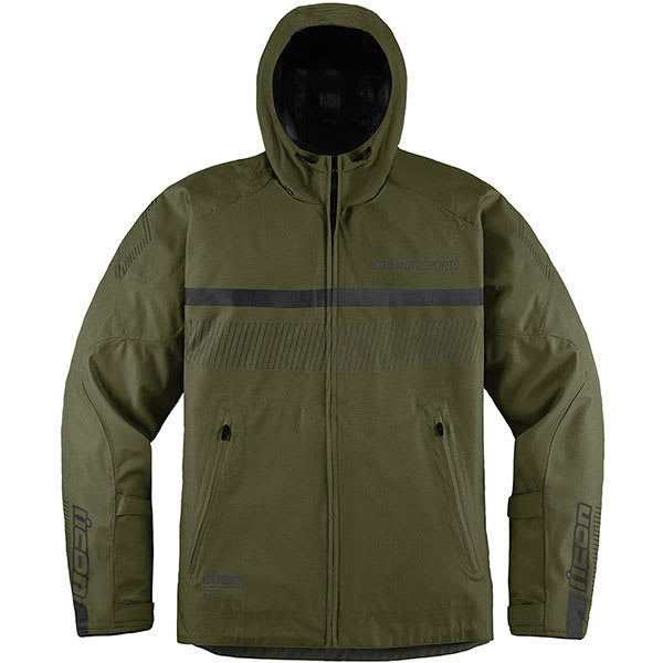 Icon PDX3 Textile Jacket - Olive by Icon - clearance motorcycle jacket