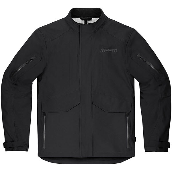 Icon Stormhawk WP Textile Jacket - Black by Icon - clearance motorcycle jacket