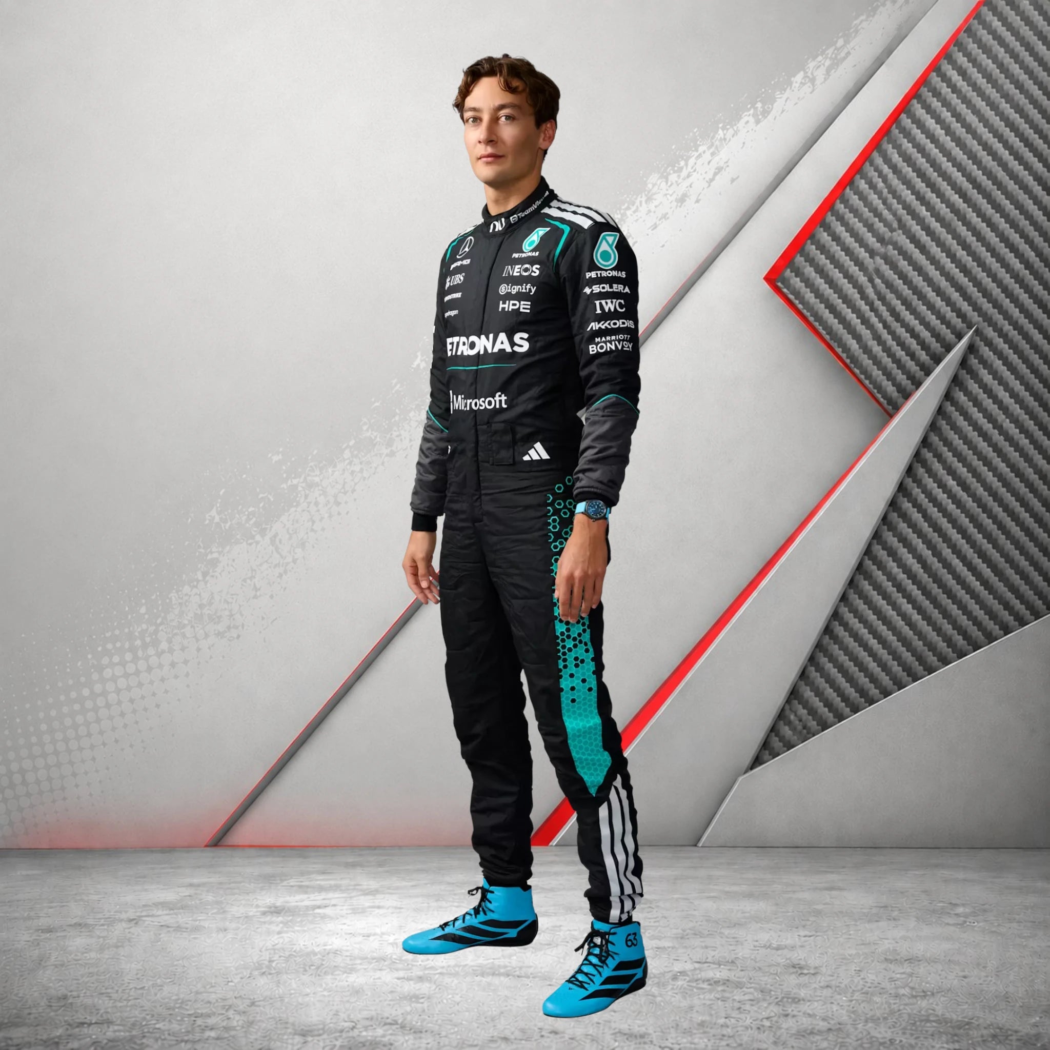 George Russell 2026 Mercedes Replica Race Suit