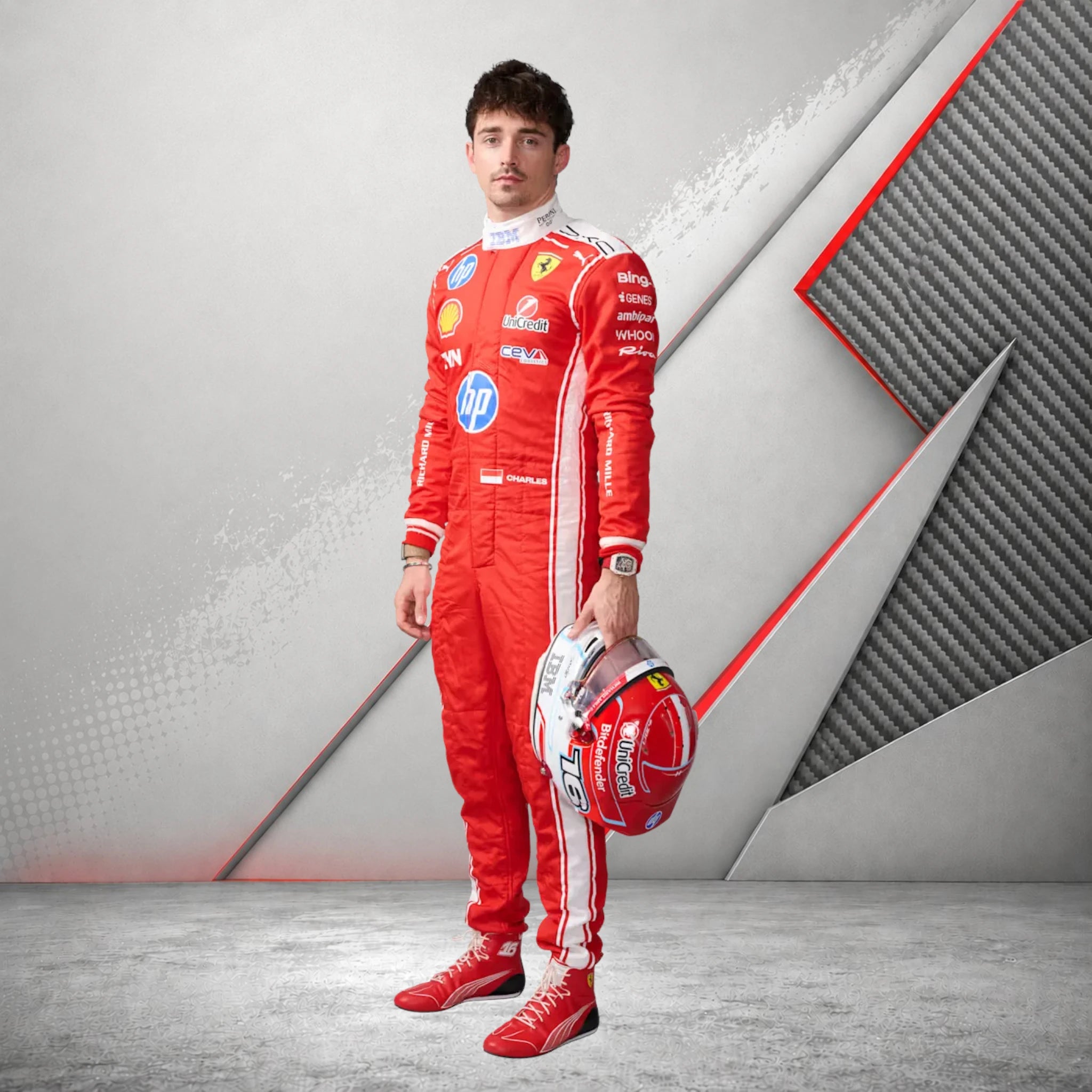 Charles Leclerc 2026 Ferrari F1 Replica Race Suit