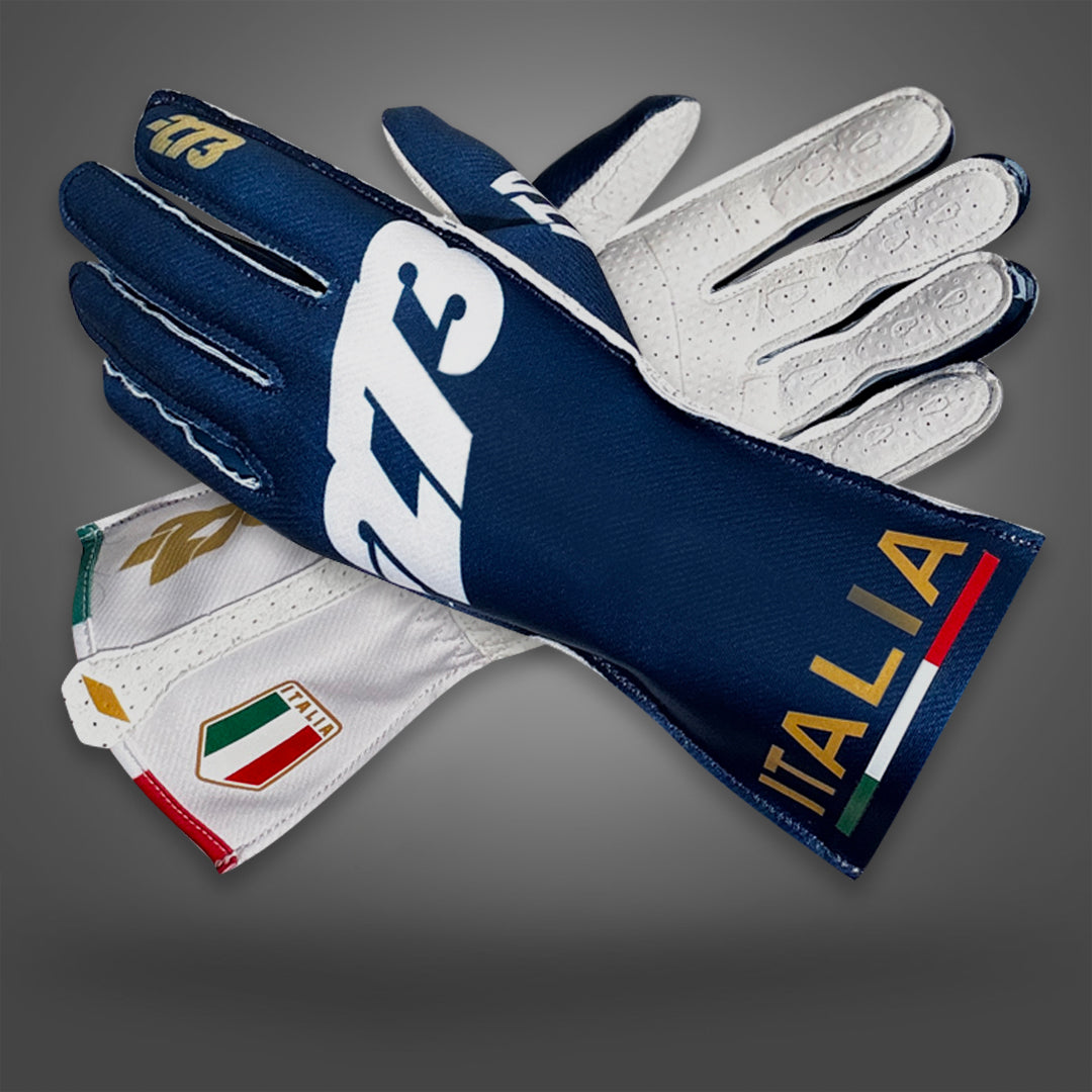 ITALIA Type-2 Navy/White/Red - Glove | DASH RACEGEAR