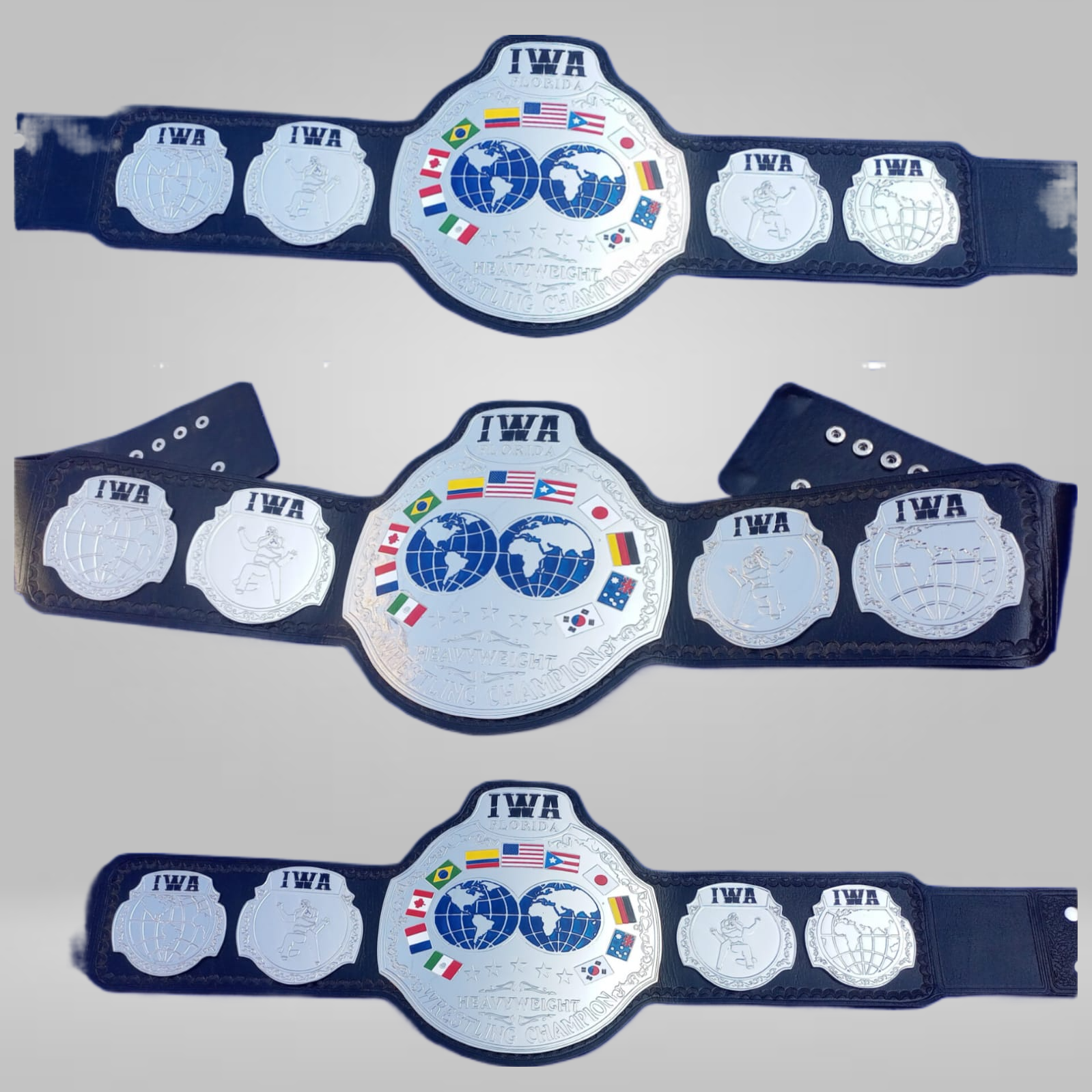 IWA Florida Heavyweight Wrestling Champion Belt 11 Country Johnny Armani - image 1 | DASH RACEGEAR