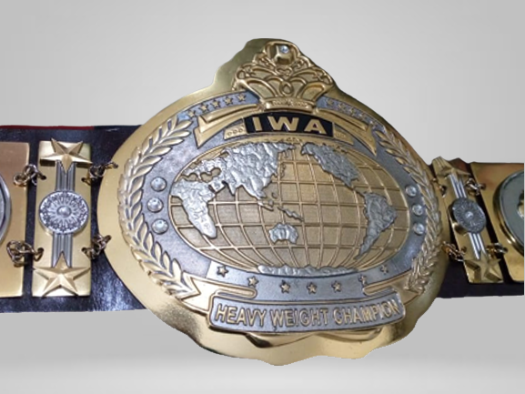 IWA World Junior Jr. Mid Heavyweight Wrestling Champion Belt Ashura Hara WWU - image 1 | DASH RACEGEAR