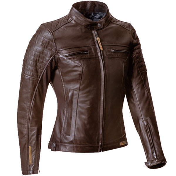 Ixon Ladies Torque Leather Jacket - Brown by Ixon - clearance motorcycle jacket