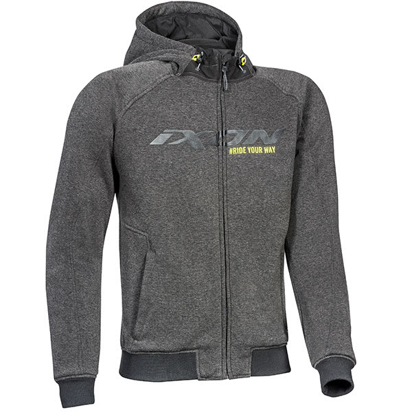Ixon Palermo Textile Jacket - Anthracite / Black / Bright Yellow by Ixon - clearance motorcycle jacket