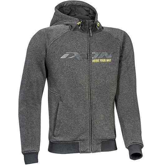 Ixon Palermo Textile Jacket - Anthracite / Black / Bright Yellow by Ixon - clearance motorcycle jacket