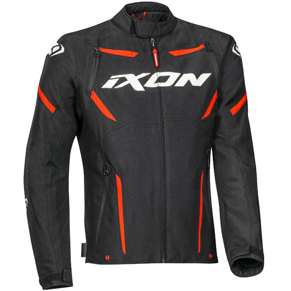 Ixon Striker Textile Jacket - Black / White / Red by Ixon - clearance motorcycle jacket