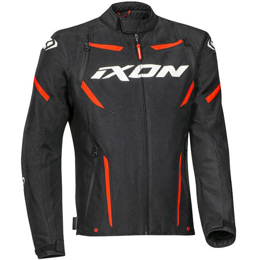Ixon Striker Textile Jacket - Black / White / Red by Ixon - clearance motorcycle jacket