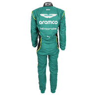  Back view of Jak Crawford’s 2026 Aston Martin Aramco F1 race suit – Dash Racegear.