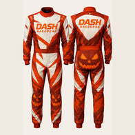 Jack-O'-Lantern Blaze Halloween Race Suit by Dash Racegear, product gallery view 3 of 4