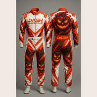 Jack-O'-Lantern Blaze Halloween Race Suit by Dash Racegear, product gallery view 4 of 4