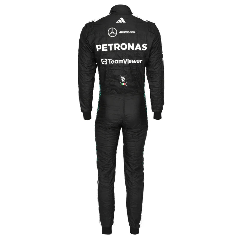 Dash Racegear Kimi Antonelli 2025 Mercedes F1-inspired race suit, front view