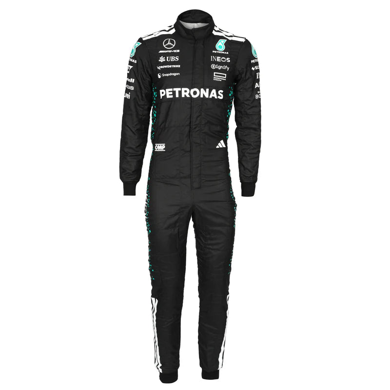 Sponsor detail on Dash Racegear Kimi Antonelli 2025 Mercedes F1-inspired race suit